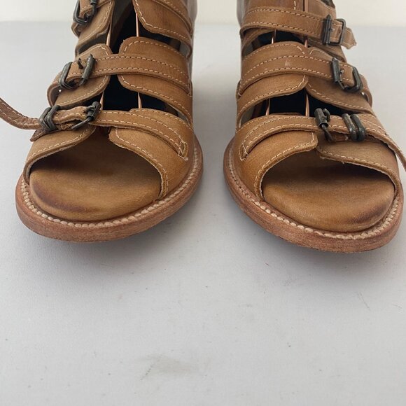 Freebird Quinn Sandals w Heel Brown Tan - Picture 3 of 9